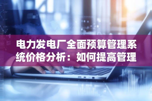 电力发电厂全面预算管理系统价格分析：如何提高管理效率与经济效益？