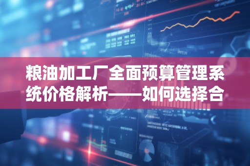 粮油加工厂全面预算管理系统价格解析——如何选择合适的预算管理工具
