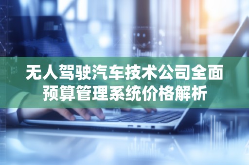 无人驾驶汽车技术公司全面预算管理系统价格解析