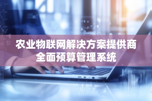 农业物联网解决方案提供商全面预算管理系统