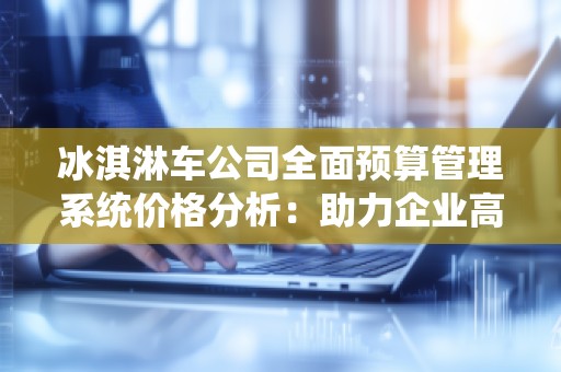 冰淇淋车公司全面预算管理系统价格分析：助力企业高效运营