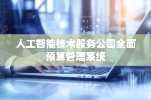 人工智能技术服务公司全面预算管理系统