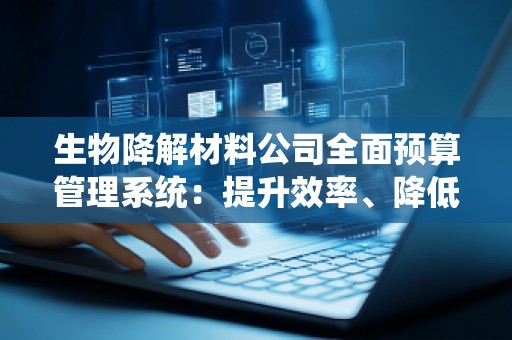生物降解材料公司全面预算管理系统：提升效率、降低成本的必备利器
