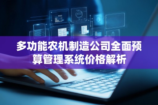 多功能农机制造公司全面预算管理系统价格解析