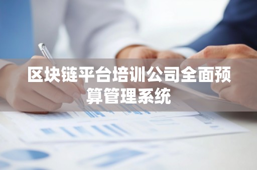 区块链平台培训公司全面预算管理系统