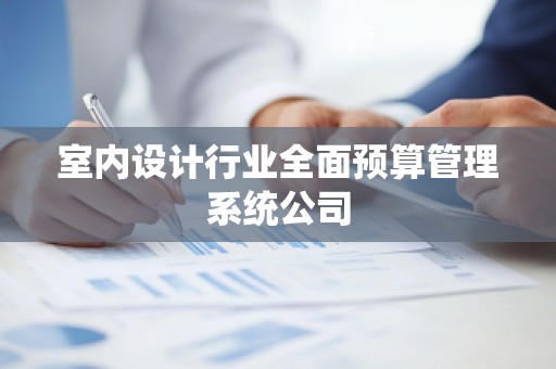 室内设计行业全面预算管理系统公司