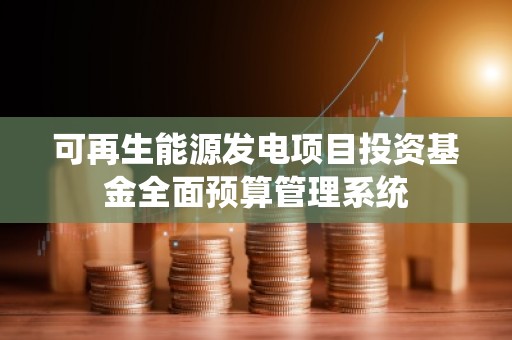 可再生能源发电项目投资基金全面预算管理系统