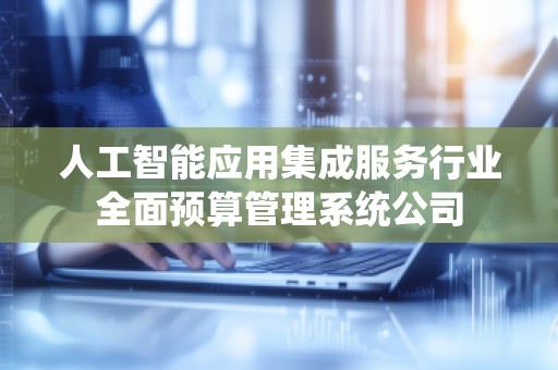 人工智能应用集成服务行业全面预算管理系统公司