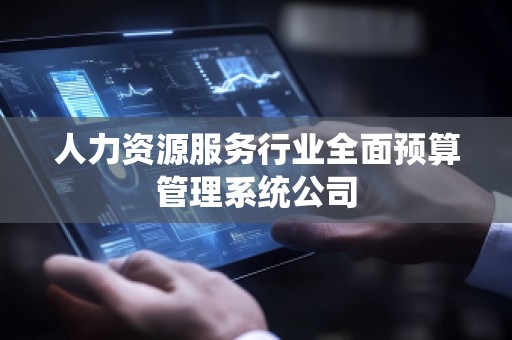 人力资源服务行业全面预算管理系统公司