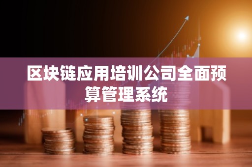 区块链应用培训公司全面预算管理系统