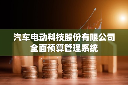 汽车电动科技股份有限公司全面预算管理系统