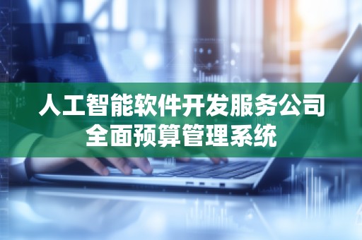 人工智能软件开发服务公司全面预算管理系统