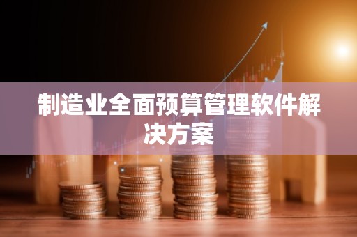 制造业全面预算管理软件解决方案