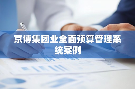 京博集团业全面预算管理系统案例