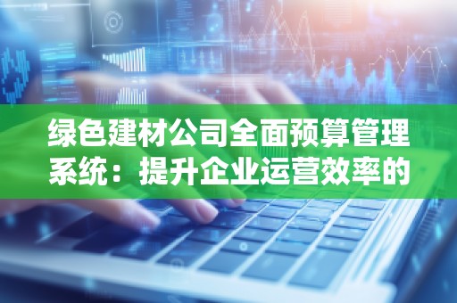 绿色建材公司全面预算管理系统：提升企业运营效率的核心武器