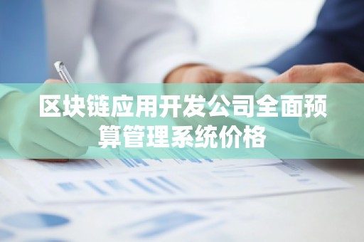 区块链应用开发公司全面预算管理系统价格