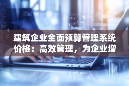 建筑企业全面预算管理系统价格：高效管理，为企业增值