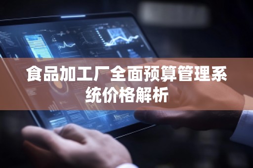食品加工厂全面预算管理系统价格解析