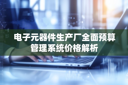 电子元器件生产厂全面预算管理系统价格解析