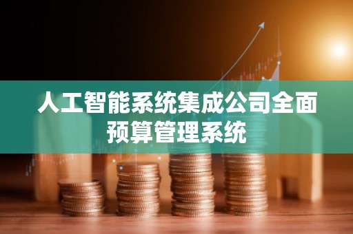 人工智能系统集成公司全面预算管理系统